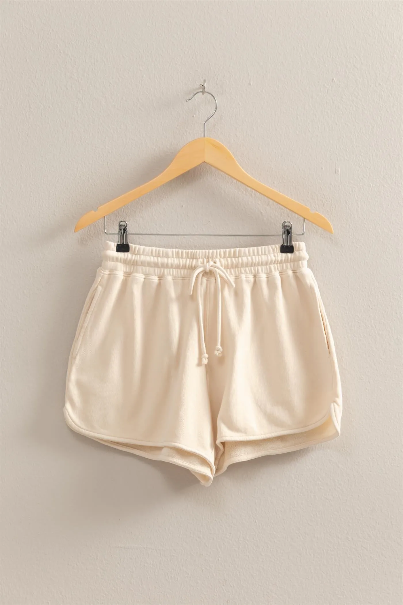 DZ25A690-Drawstring Waist Casual Dolphin Shorts